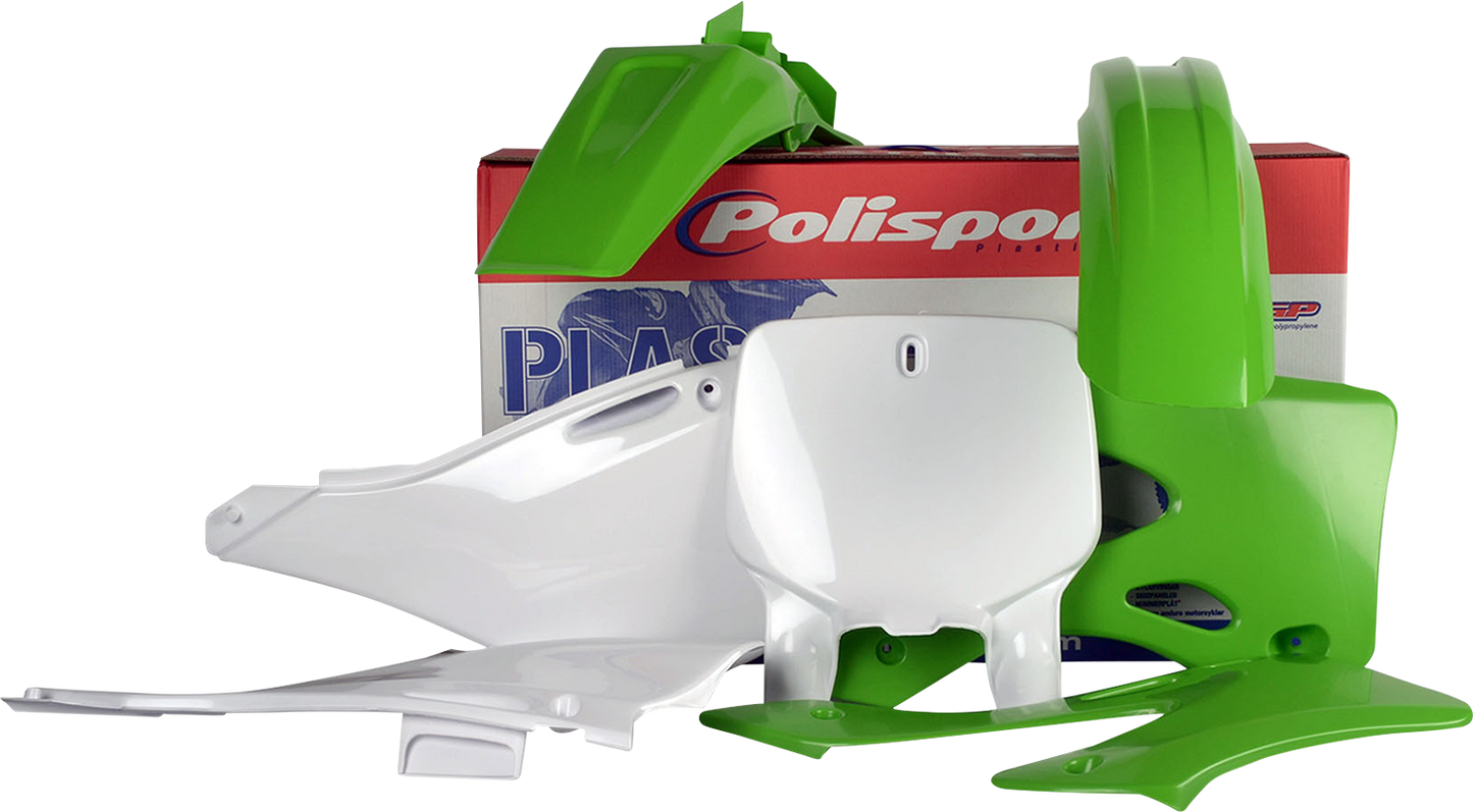 POLISPORT Body Kit - Complete - OEM Green/White - KX 125/250 90089