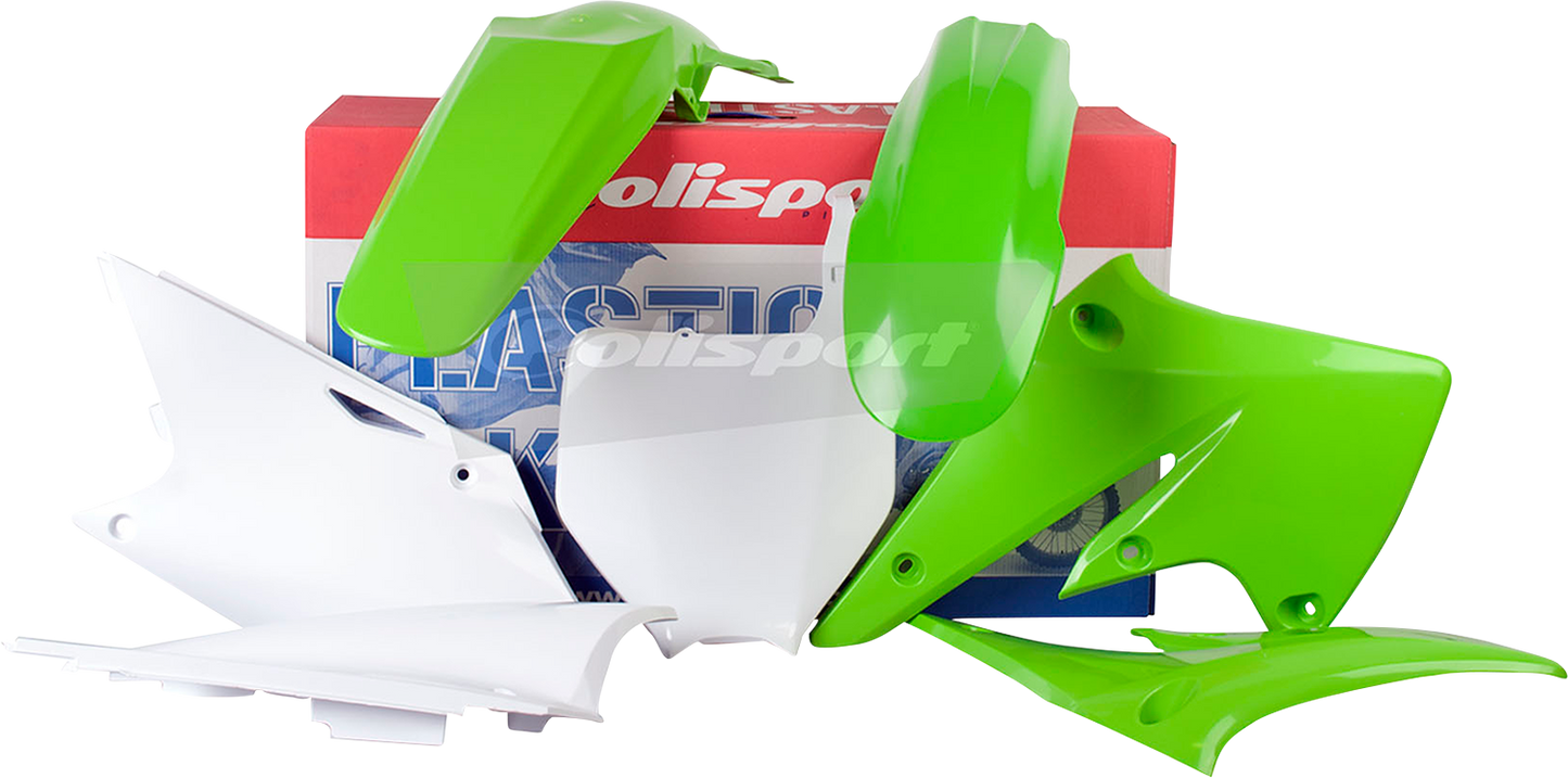 POLISPORT Body Kit - Complete - OEM Green/White - KX 250F 90091