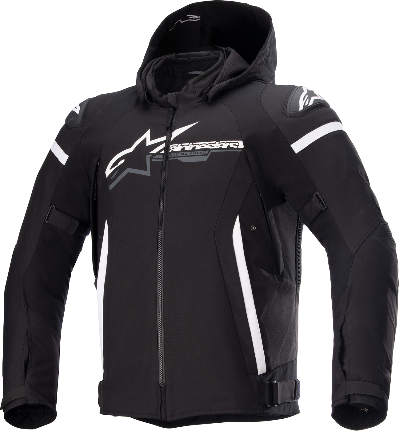 ALPINESTARS Zaca Waterproof Jacket - Black/White - Large 3206423-12-L