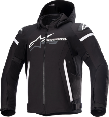 ALPINESTARS Zaca Waterproof Jacket - Black/White - Large 3206423-12-L