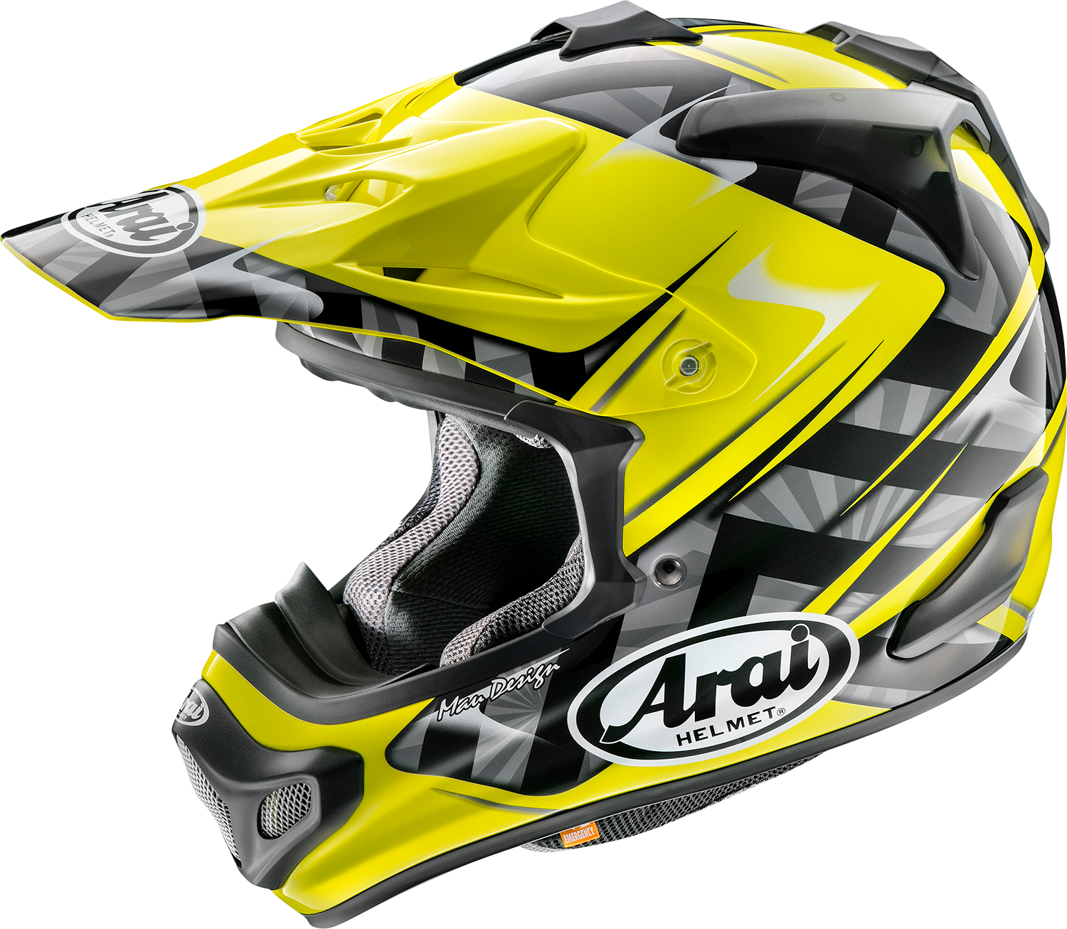 ARAI HELMETS VX-Pro4 Helmet - Scoop - Yellow - XL 0110-8200 by Arai Helmets Offroad Full Face 1 Pc Adult Helmet