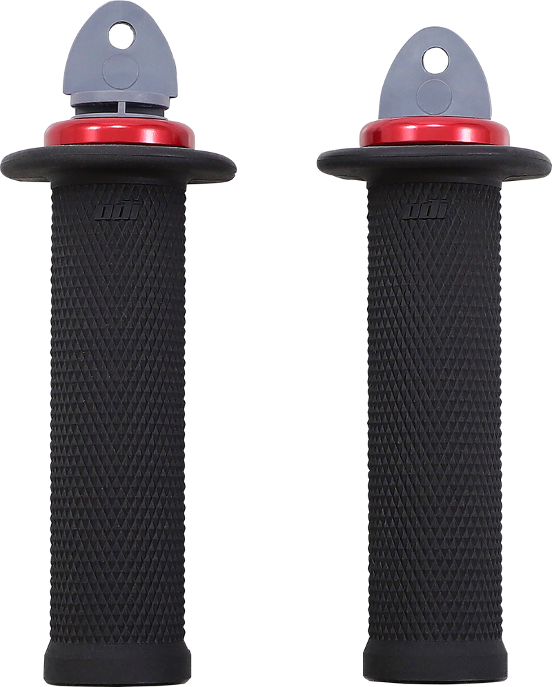 ODI Ruffian ATV/PWC Grips - Black/Red J33RFB-R