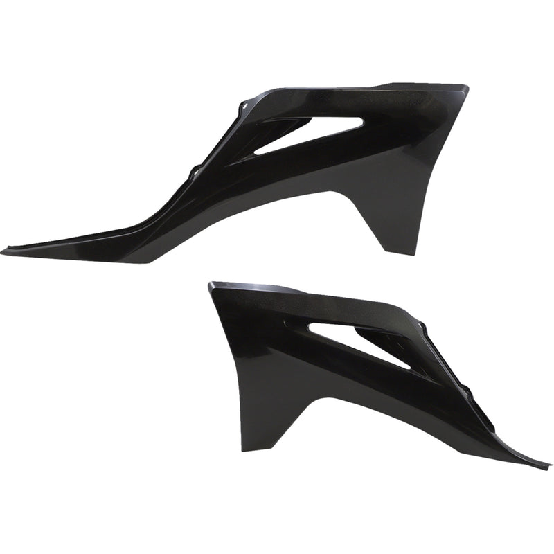 Acerbis Radiator Shrouds - Black/Metallic 2872737440