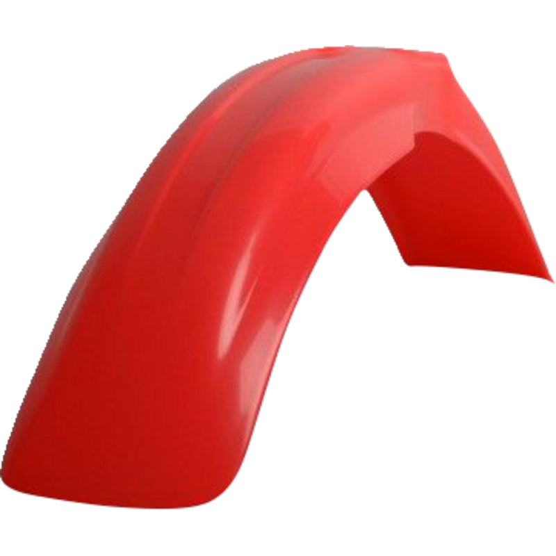 POLISPORT Fender - Front - OEM Fluorescent Red - Honda 8591000010 by Polisport