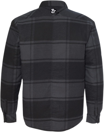 THROTTLE THREADS Drag Specialties Quilted Plaid Jacket - Large DRG24J86BKLR