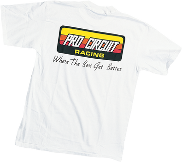 PRO CIRCUIT Original Logo T-Shirt - White - Large PC0118-0130