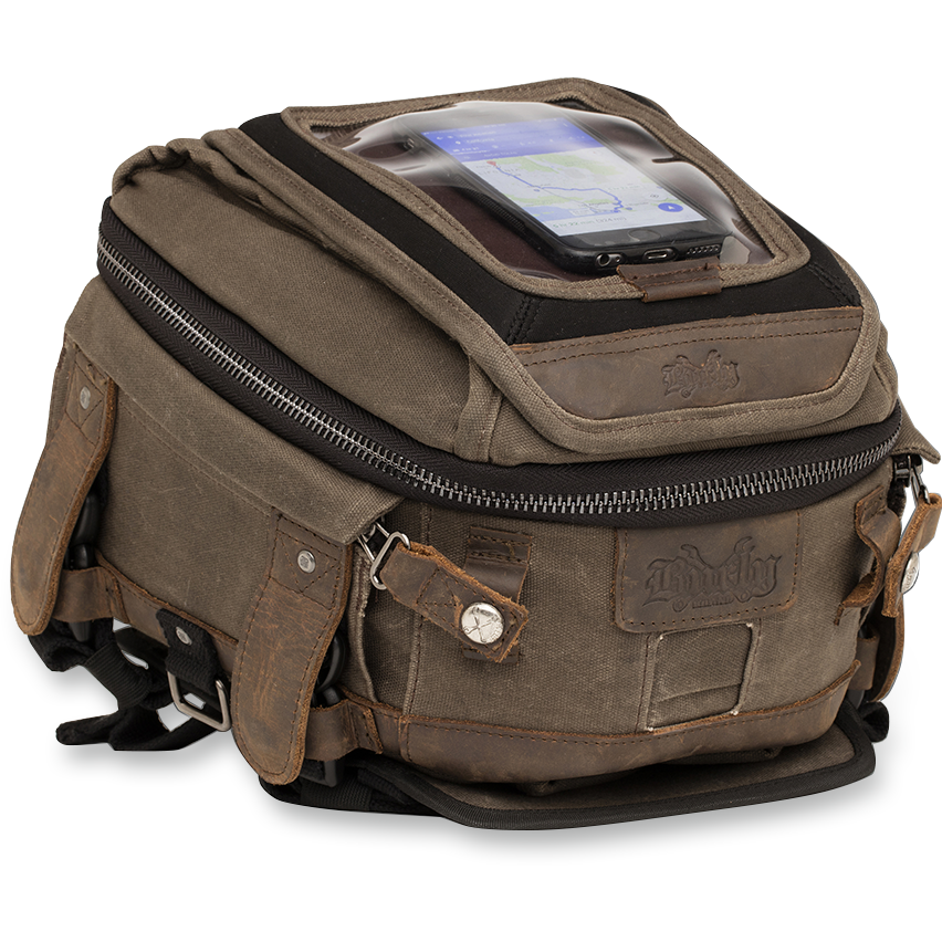 BURLY BRAND Tank Tail Bag - Dark Oak B15-1010D