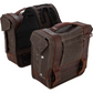 BURLY BRAND Throw-Over Saddlebag - Dark Oak B15-1002D