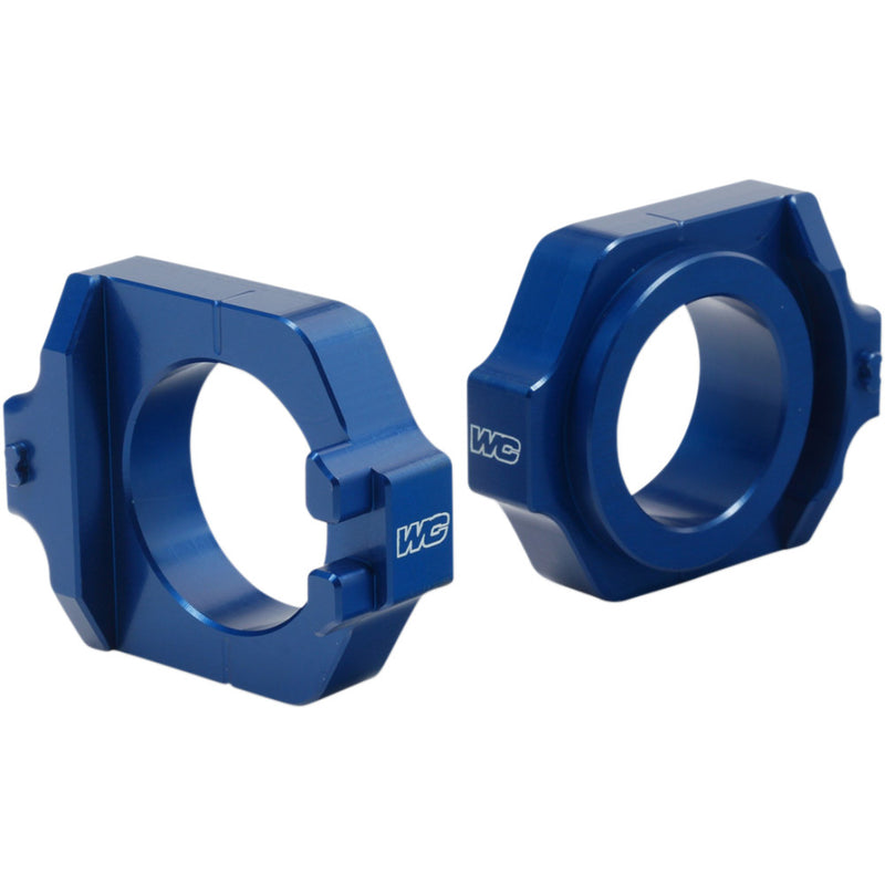 WORKS CONNECTION Elite Axle Block - Blue - Honda 17-200