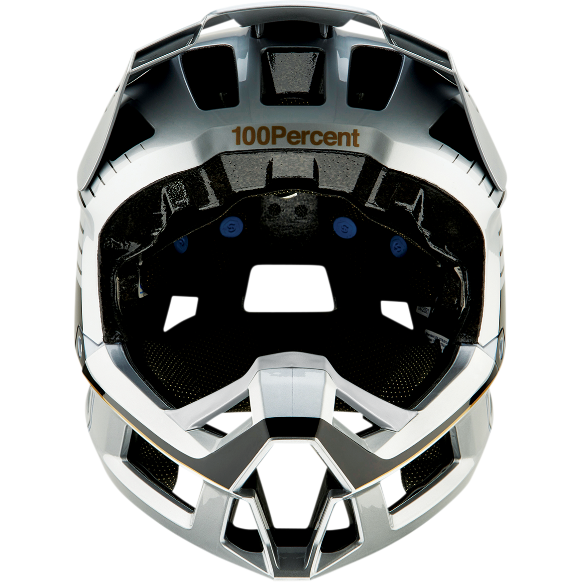 100% Trajecta Helmet - Fidlock - Ranelagh - Silver - Large 80003-00015