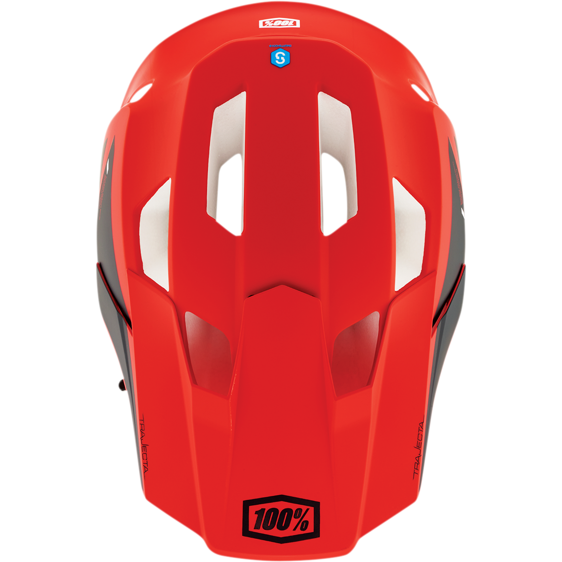 100% Trajecta Helmet - Fidlock - Cargo - Fluo Red - Large 80003-00011