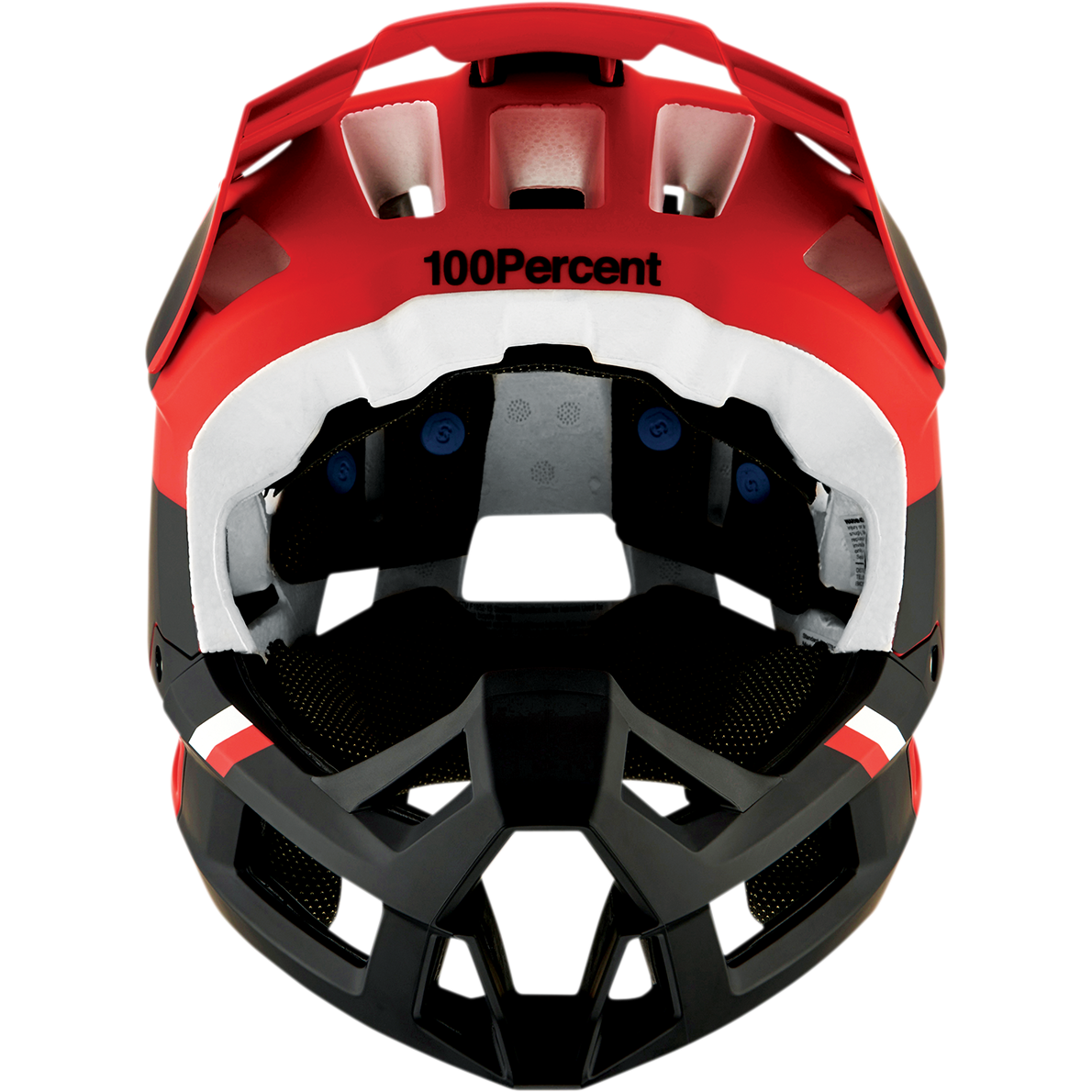 100% Trajecta Helmet - Fidlock - Cargo - Fluo Red - Large 80003-00011