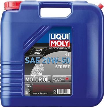 Liqui Moly Street 4T Oil - 20W-50 - 20 L 22116