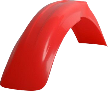 POLISPORT Fender - Front - OEM Fluorescent Red - Honda 8591000010