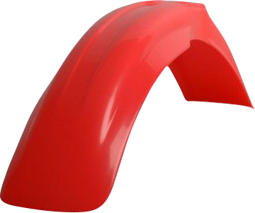 POLISPORT Fender - Front - OEM Fluorescent Red - Honda 8591000010