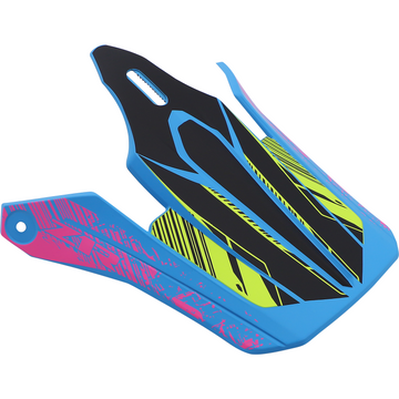 Z1R Youth F.I. Visor Kit - Fractal - Matte Blue/Hi-Viz 0132-1582