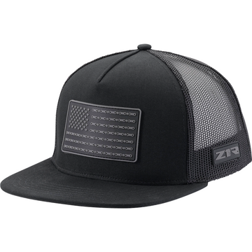 Z1R Flag Patch Snapback Hat - Black 2501-4023