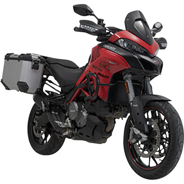 SW-Motech TRAX ADV Aluminum Case System - Silver - Ducati Multistrada 950/1200/1260/V2 '15-'24 KFT.22.114.70102/S | Luggage Group