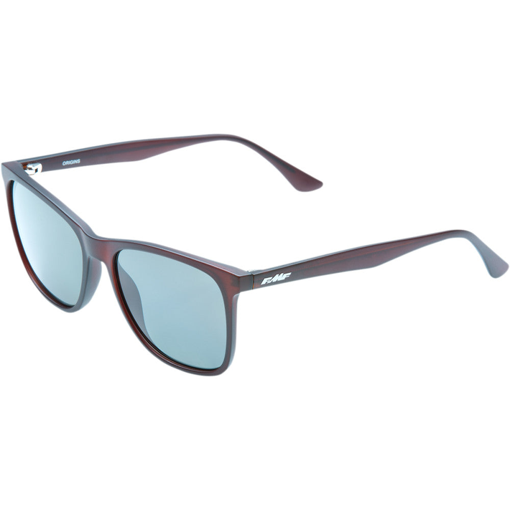 FMF Origins Sunglasses - Matte Crystal Rootbeer - Gray Polarized Lens F-61504-711-01