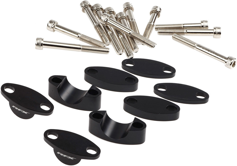 Handlebar Riser Kit 1 1/8" Black 25mm/30mm/35mm/40mm