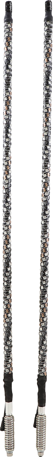 WHIPITLIGHTRODS 3' Light Rod Whip - Chase - Pair - Black SB-CHSBTR-132