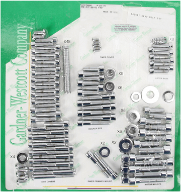 GARDNER-WESTCOTT Bolt Kit - Motor Set - Socket-Head - Softail P-88-79