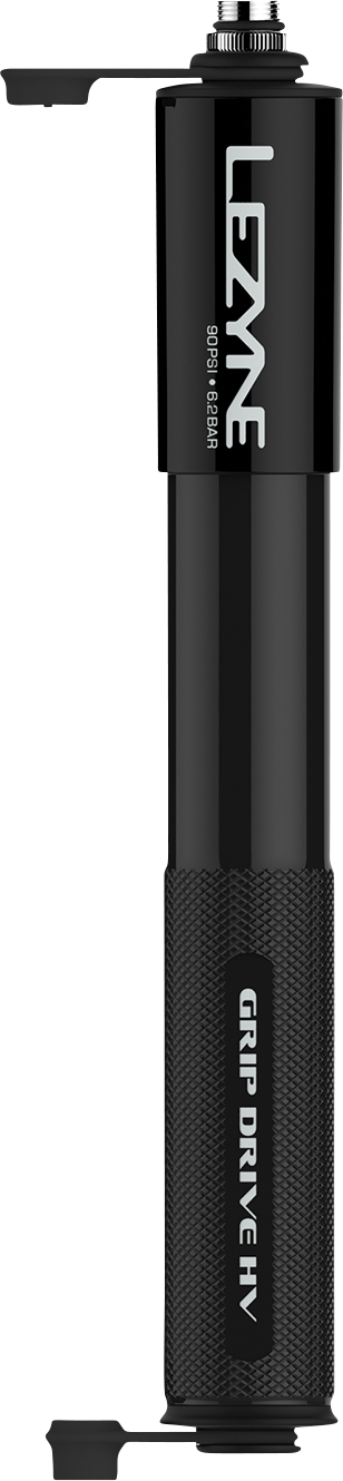 LEZYNE Grip Hand Pump - High-Volume - Black - Medium 1MPGRIPHVV1M04