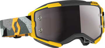 SCOTT Fury Goggle - Camo Gray/Yellow - Silver Chrome Works Lens 272828-7429269