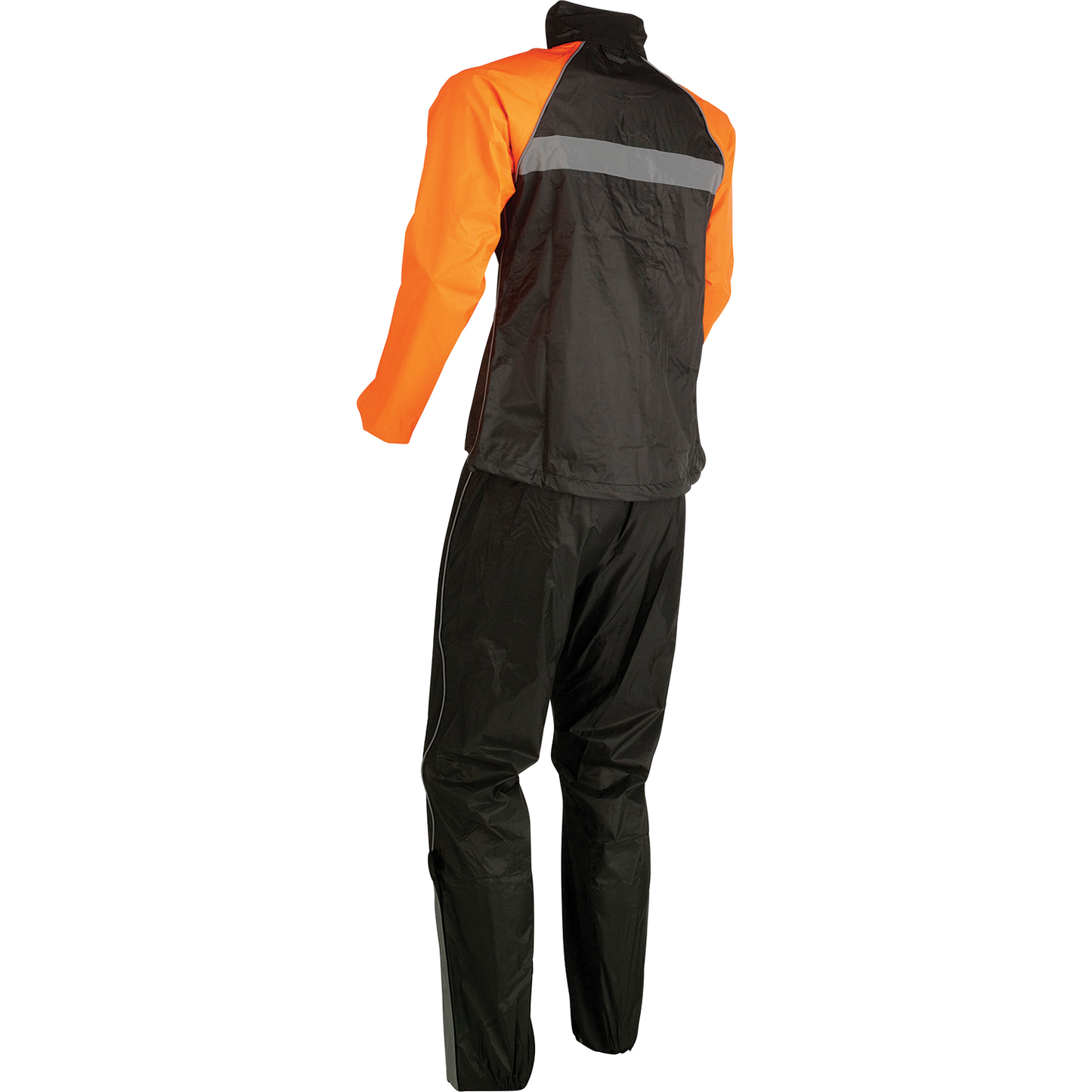 Z1R Women's 2-Piece Rainsuit - Black/Orange - Small 2853-0034