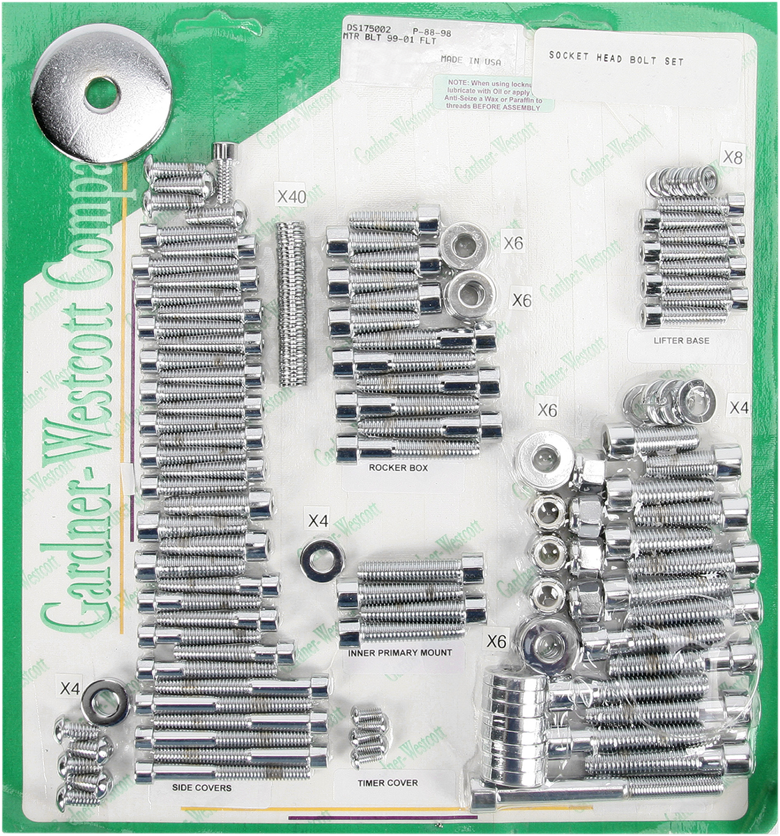 GARDNER-WESTCOTT Bolt Kit - Motor Set - Socket-Head - FLT P-88-98