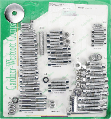 GARDNER-WESTCOTT Bolt Kit - Motor Set - Socket-Head - FLT P-88-98