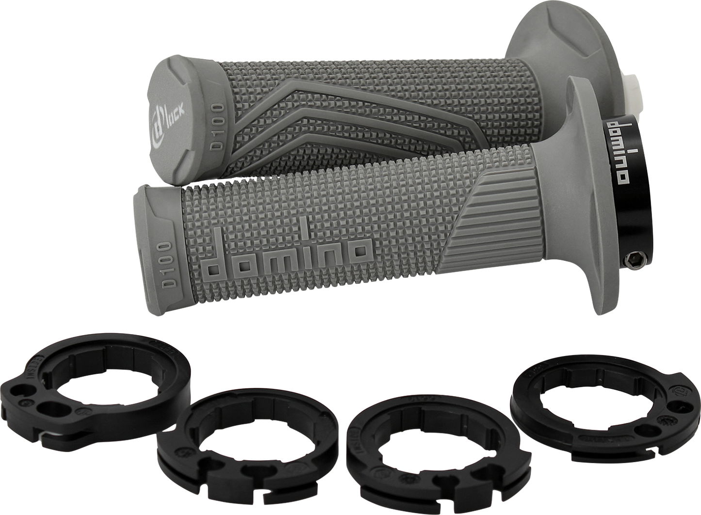 DOMINO D100 D-Lock Grips - Gray D10046C5200A9-0