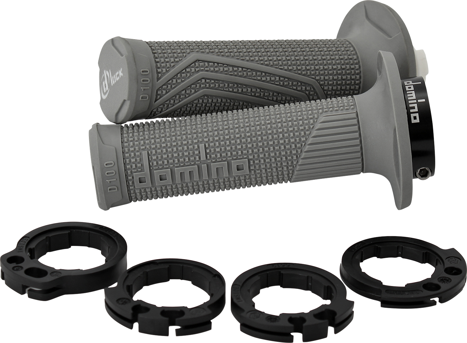 DOMINO D100 D-Lock Grips - Gray D10046C5200A9-0