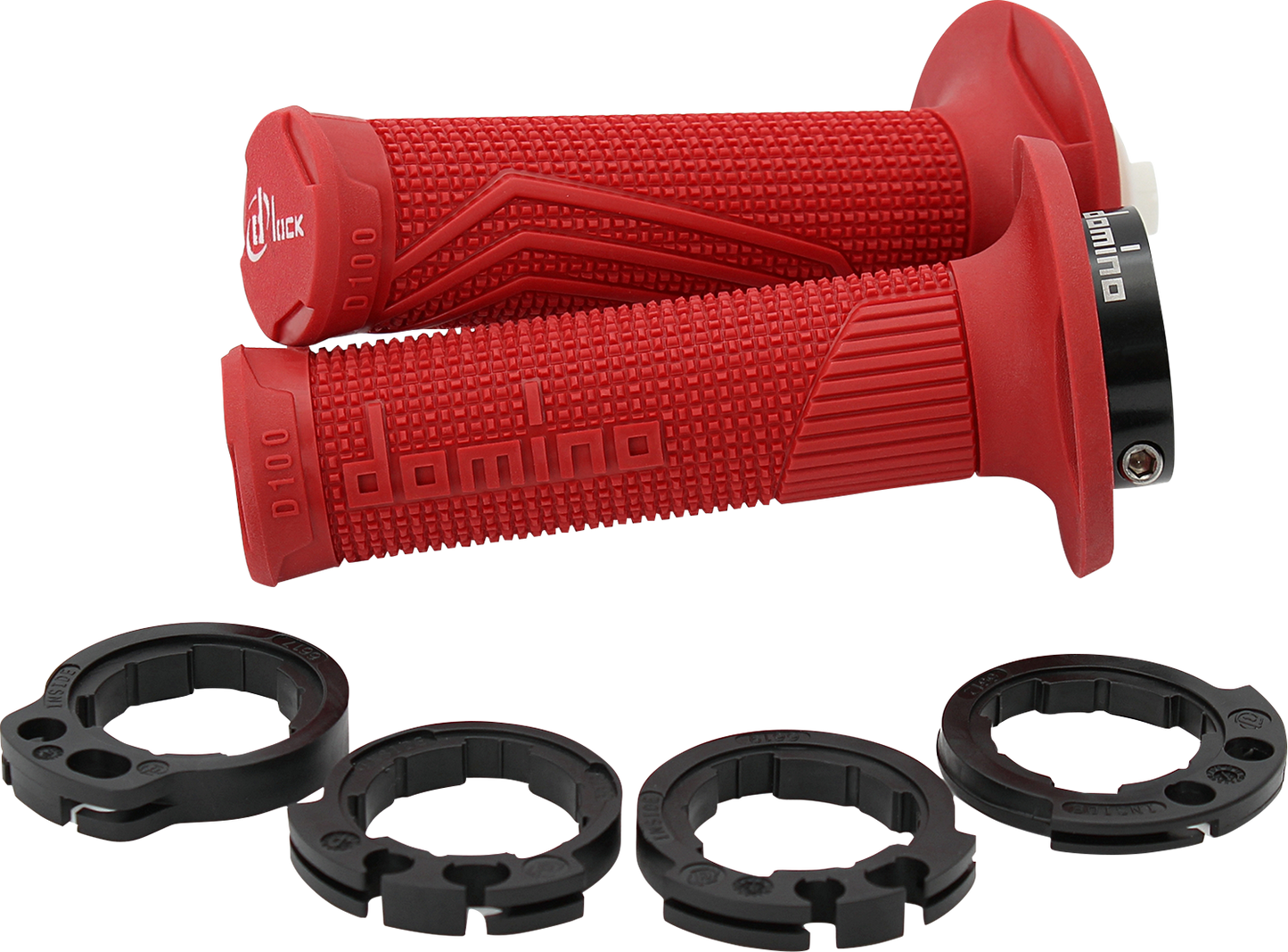 DOMINO D100 D-Lock Grips - Red D10046C4200A9-0