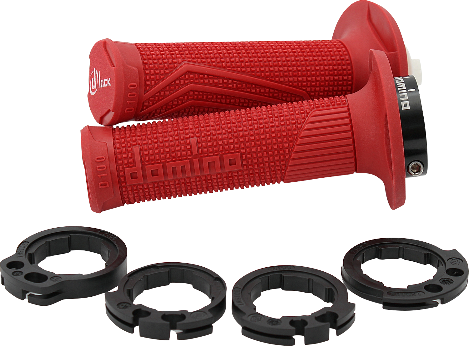 DOMINO D100 D-Lock Grips - Red D10046C4200A9-0
