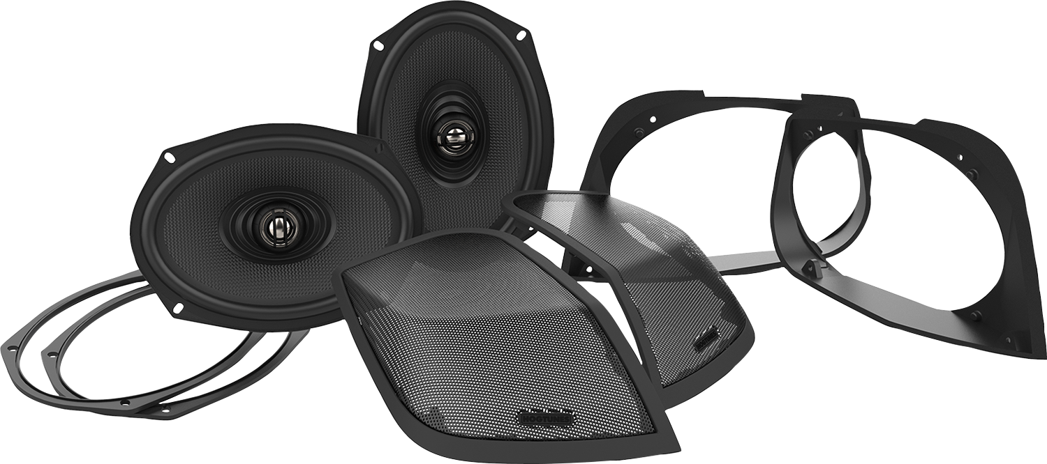 Hogtunes Cut-In Lid Kit with Speakers RETRO 692 LID-RM
