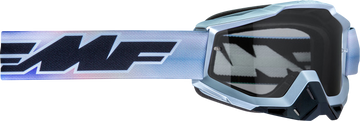 FMF PowerBomb Goggles - Afterburn - Blue/Purple/Gray - Clear F-50036-00012