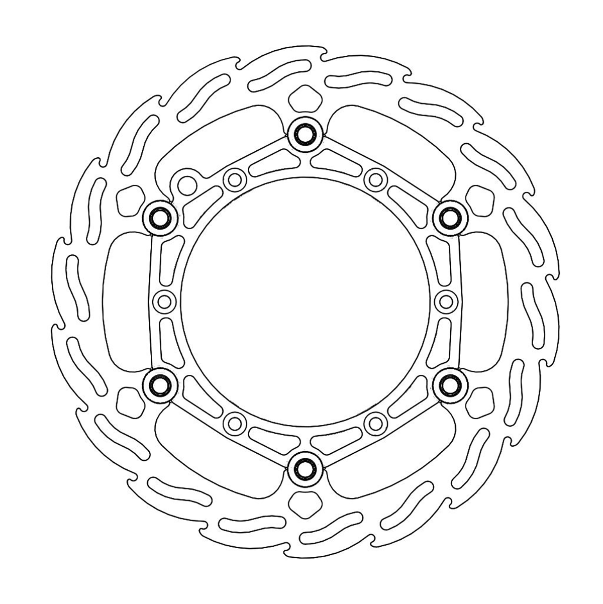 MOTO-MASTER Brake Rotor - Front - Flame 111033-PU