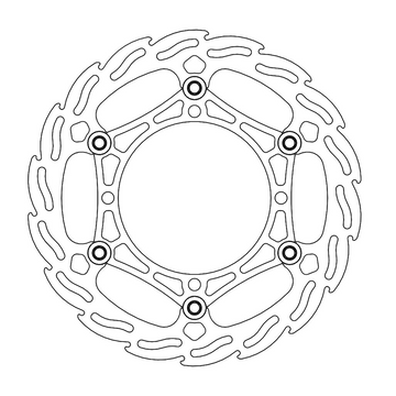 MOTO-MASTER Brake Rotor - Front - Flame 111036-PU