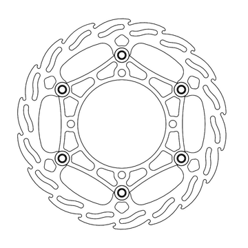 MOTO-MASTER Brake Rotor - Front - Flame 111037-PU