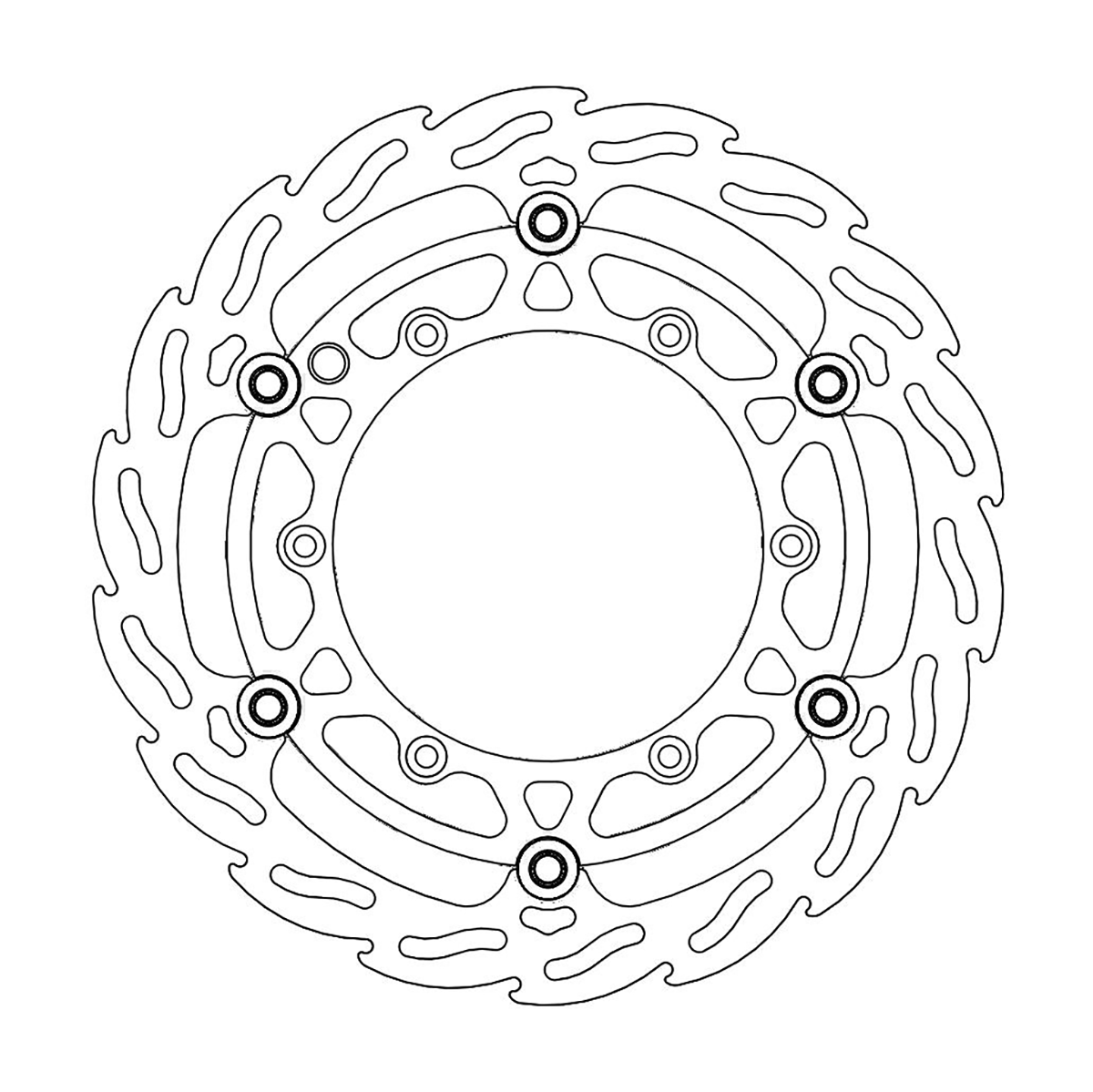 MOTO-MASTER Brake Rotor - Front - Flame 112083-PU