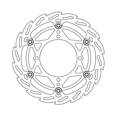 MOTO-MASTER Brake Rotor - Front - Flame 112084-PU