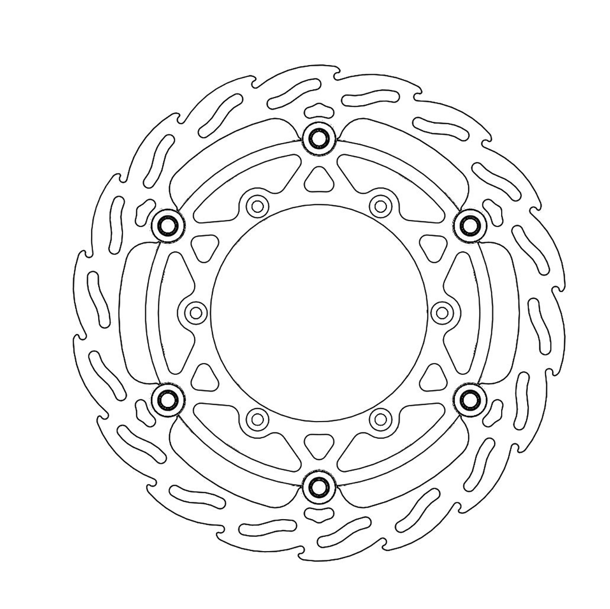 MOTO-MASTER Brake Rotor - Front - Flame 112087-PU