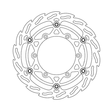 MOTO-MASTER Brake Rotor - Front - Flame 112087-PU