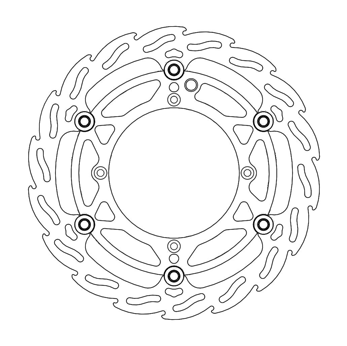 MOTO-MASTER Brake Rotor - Front - Flame 112089-PU