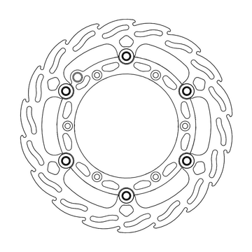 MOTO-MASTER Brake Rotor - Front - Flame 112145-PU