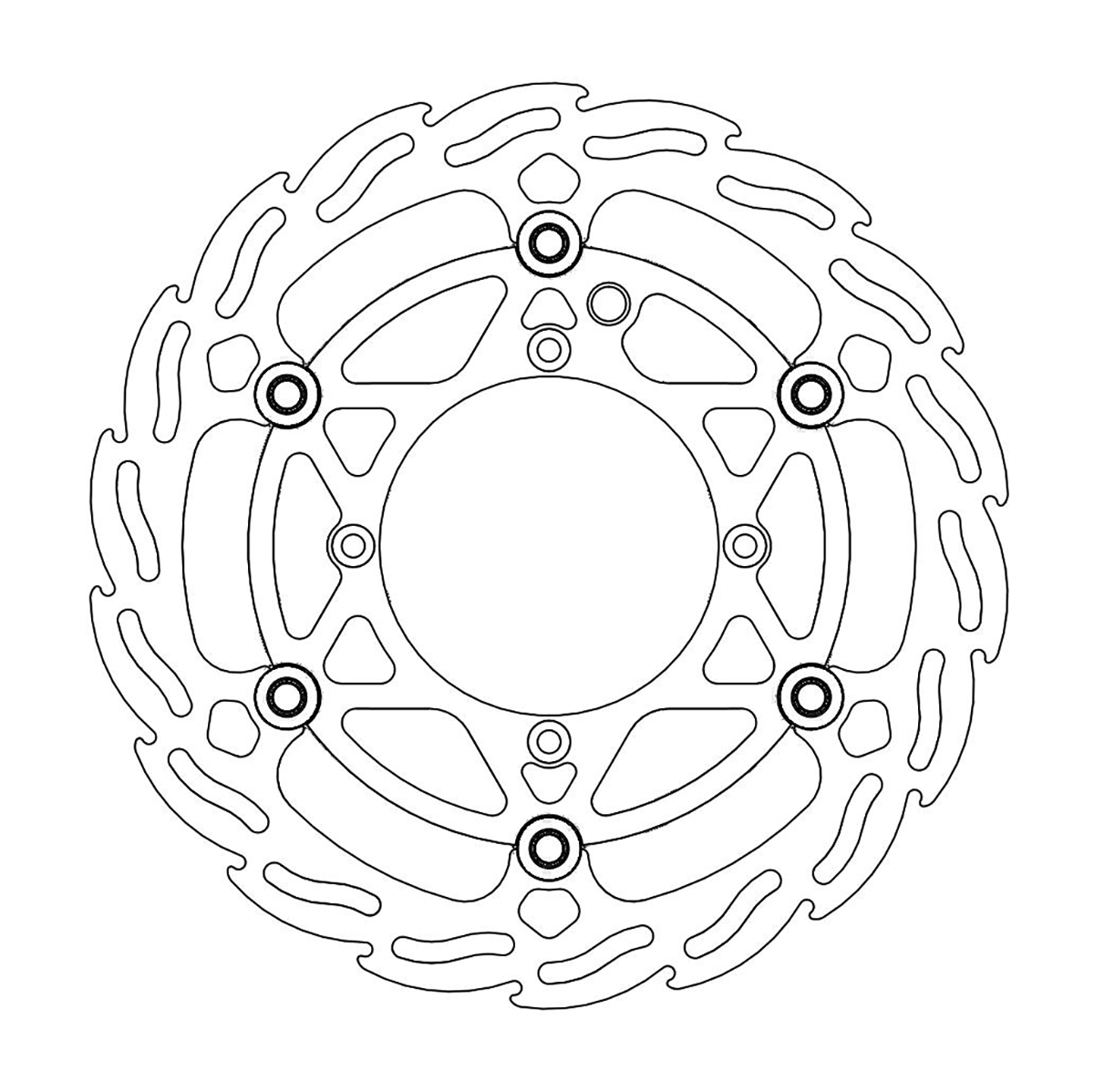 MOTO-MASTER Brake Rotor - Front - Flame 112160-PU