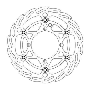 MOTO-MASTER Brake Rotor - Front - Flame 112160-PU