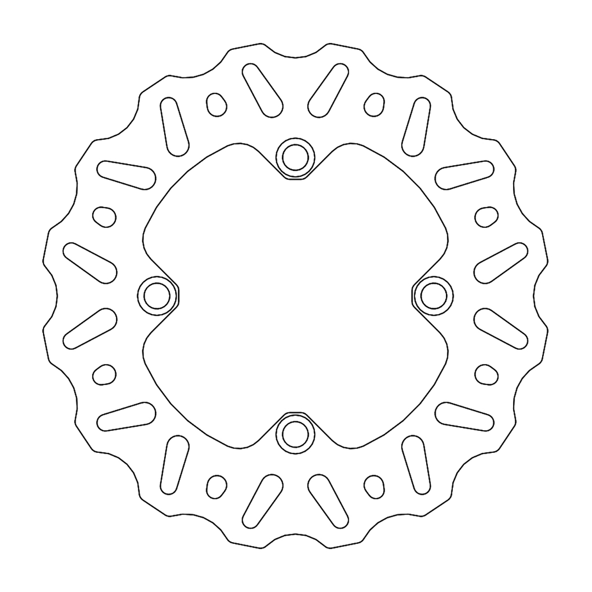 MOTO-MASTER Brake Rotor - Rear - Nitro 110361-PU