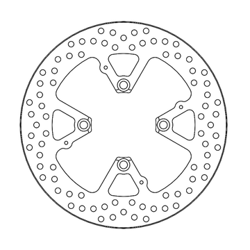 MOTO-MASTER Brake Rotor - Rear - Flame 110382-PU